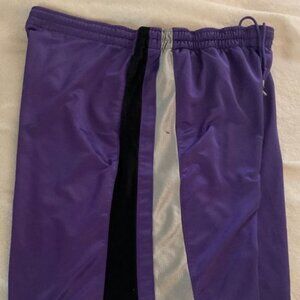 Nike Air Jordan Mens Basketball shorts XL Purple Black Silver Vintage Rare